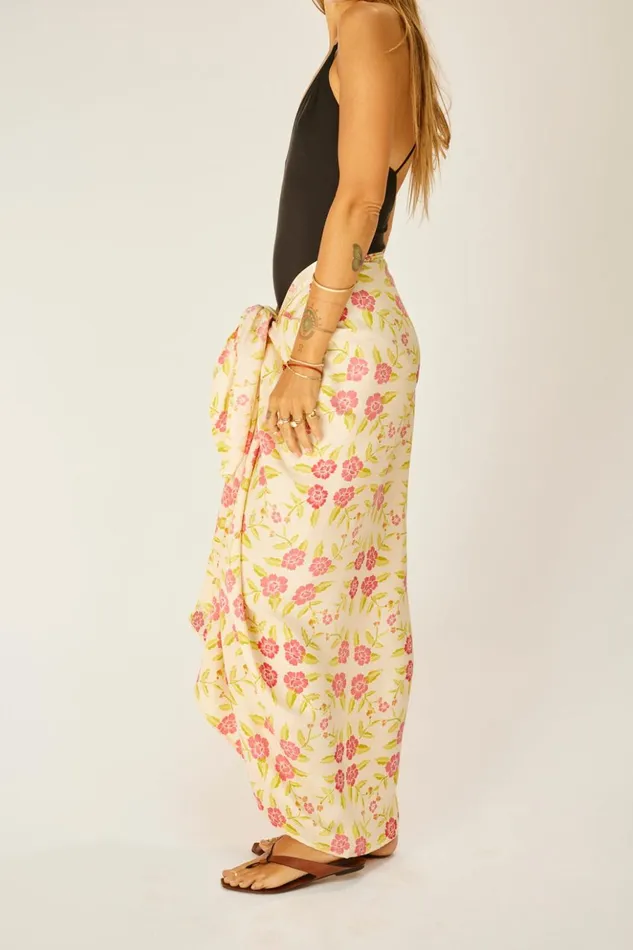 Sarong Prairie Dusty Crimson Women Natalie Martin Bottoms Sarong Prairie Dusty Crimson Women Natalie Martin Bottoms
