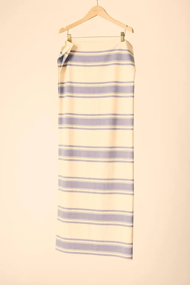 SarongScarf French Stripe Blue Women Natalie Martin Coverups