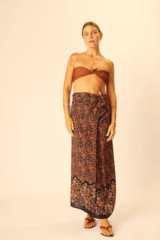 SarongScarf Petite Fleur Noire Women Natalie Martin Bottoms