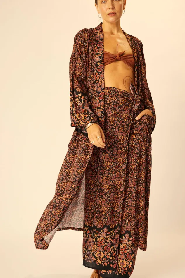 SarongScarf Petite Fleur Noire Women Natalie Martin Bottoms