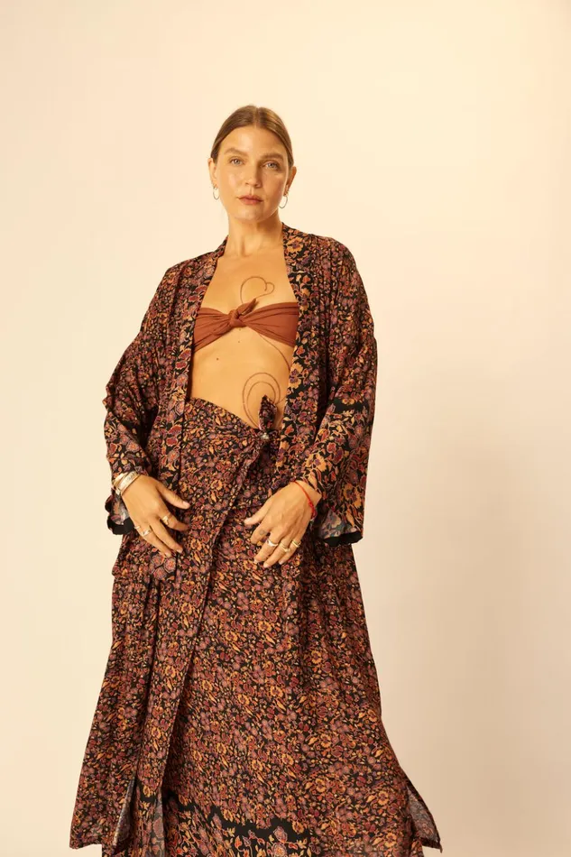 SarongScarf Petite Fleur Noire Women Natalie Martin Bottoms