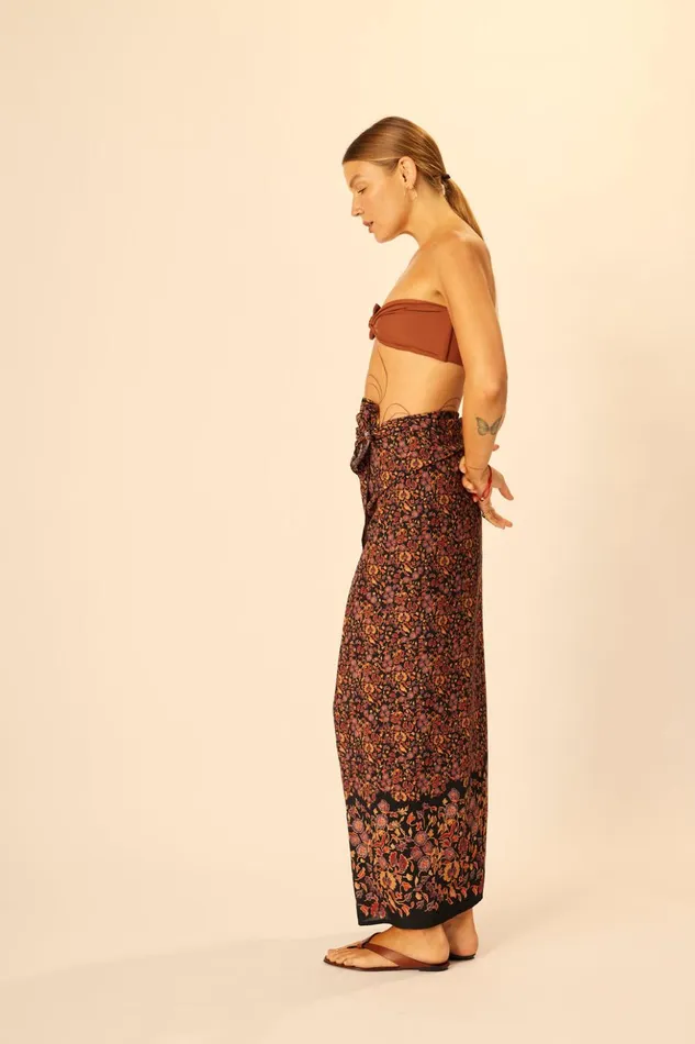 SarongScarf Petite Fleur Noire Women Natalie Martin Bottoms
