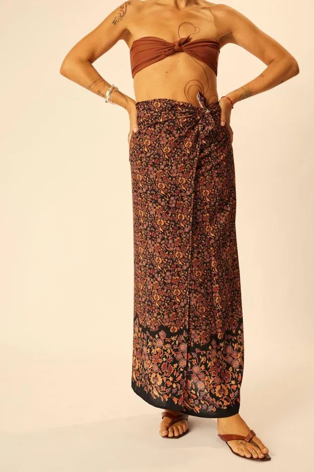 SarongScarf Petite Fleur Noire Women Natalie Martin Bottoms