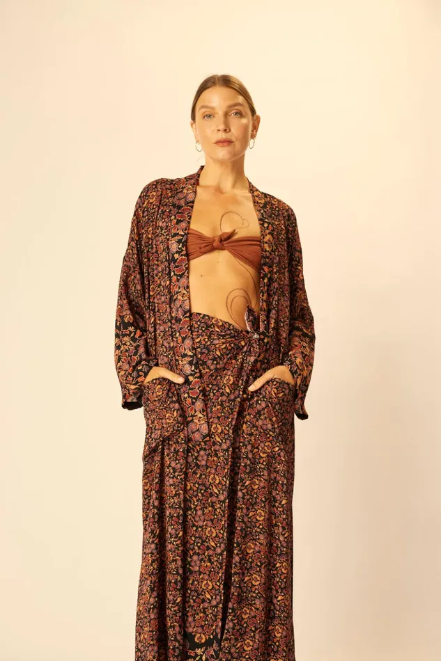 SarongScarf Petite Fleur Noire Women Natalie Martin Coverups
