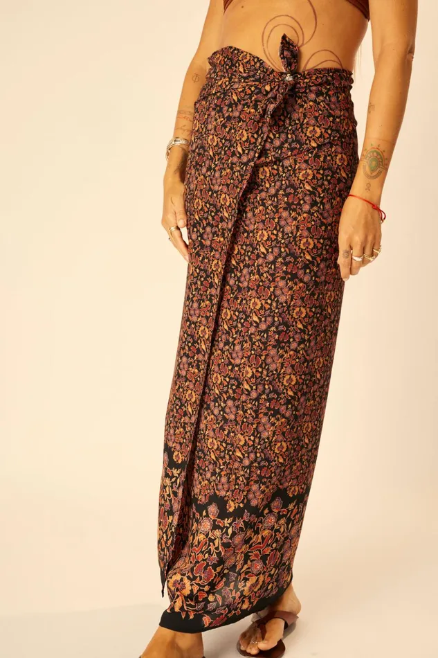 SarongScarf Petite Fleur Noire Women Natalie Martin Coverups