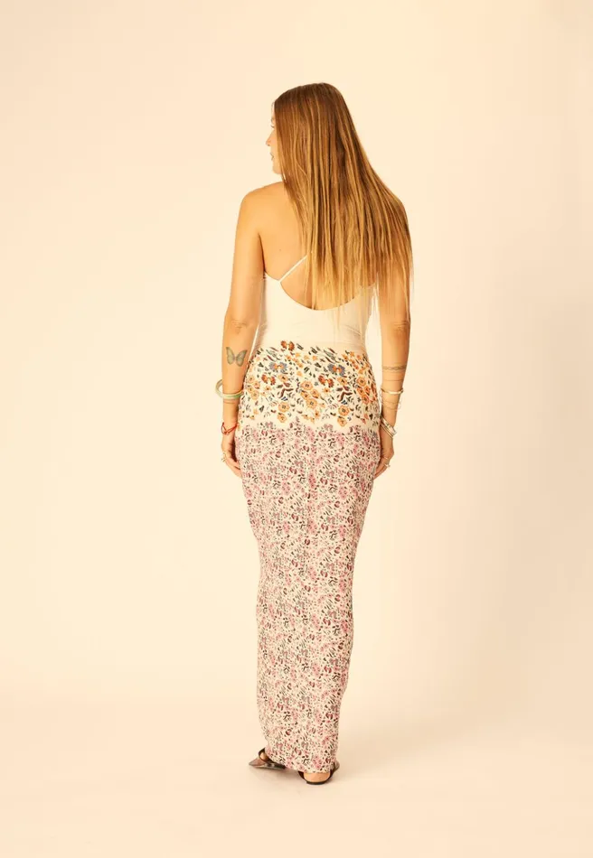 SarongScarf Petite Fleur Rose Women Natalie Martin Bottoms