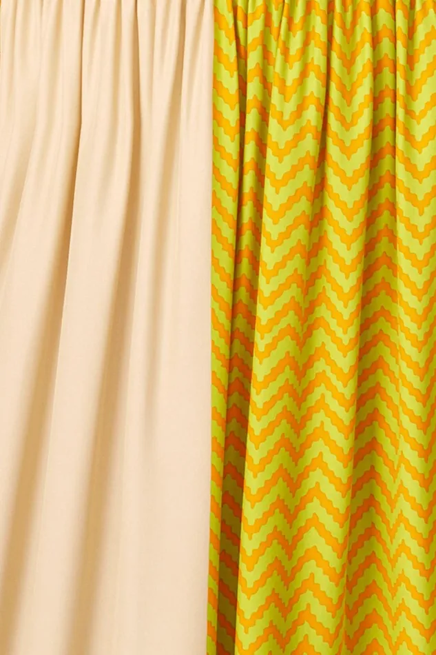 Sash Belt Block Zigzag Tangerine Women Natalie Martin