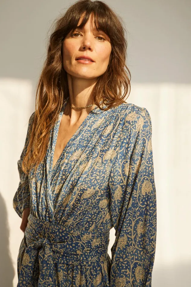 Sash Belt Water Lily Blue Women Natalie Martin Sash Belt Water Lily Blue Women Natalie Martin