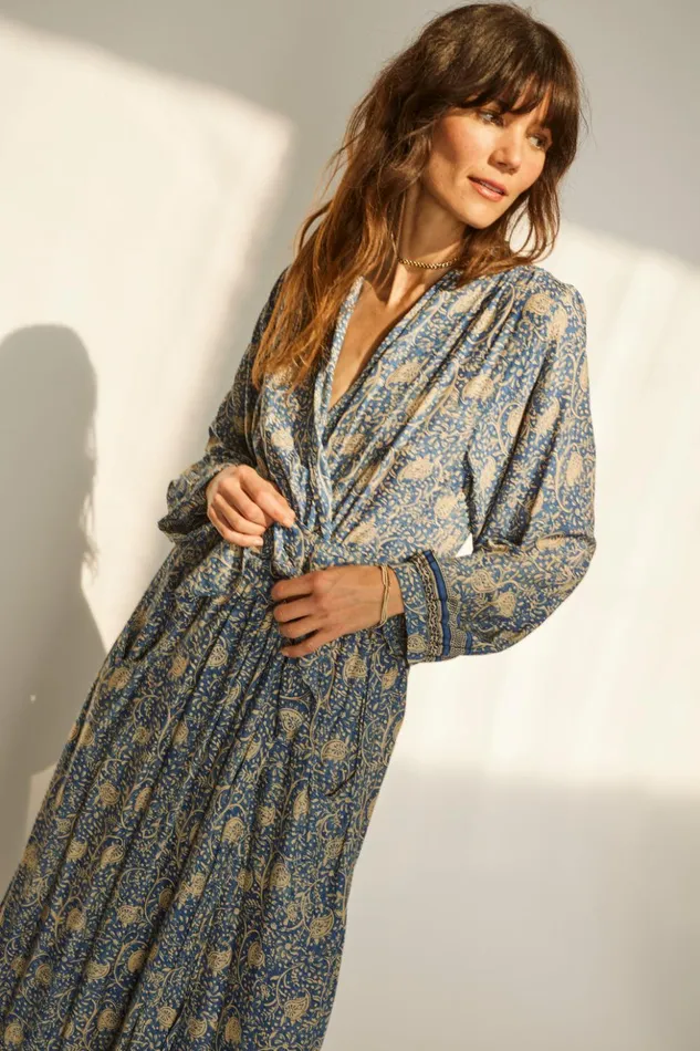 Sash Belt Water Lily Blue Women Natalie Martin Sash Belt Water Lily Blue Women Natalie Martin