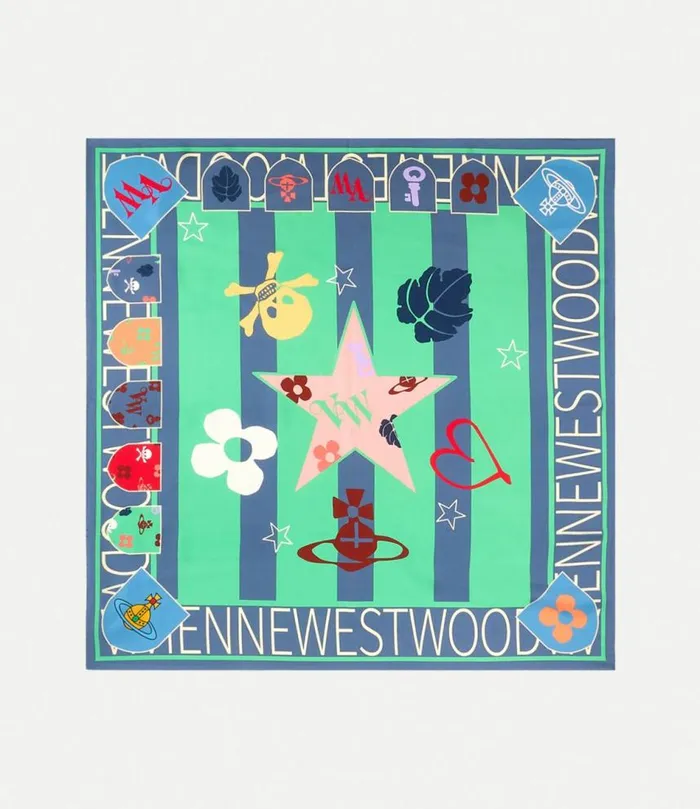 Scarves And Ponchos WomenMen Vivienne Westwood Football Square In Green