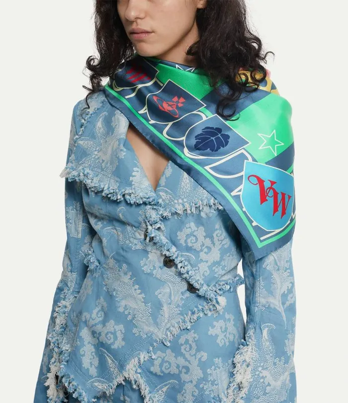 Scarves And Ponchos WomenMen Vivienne Westwood Football Square In Green