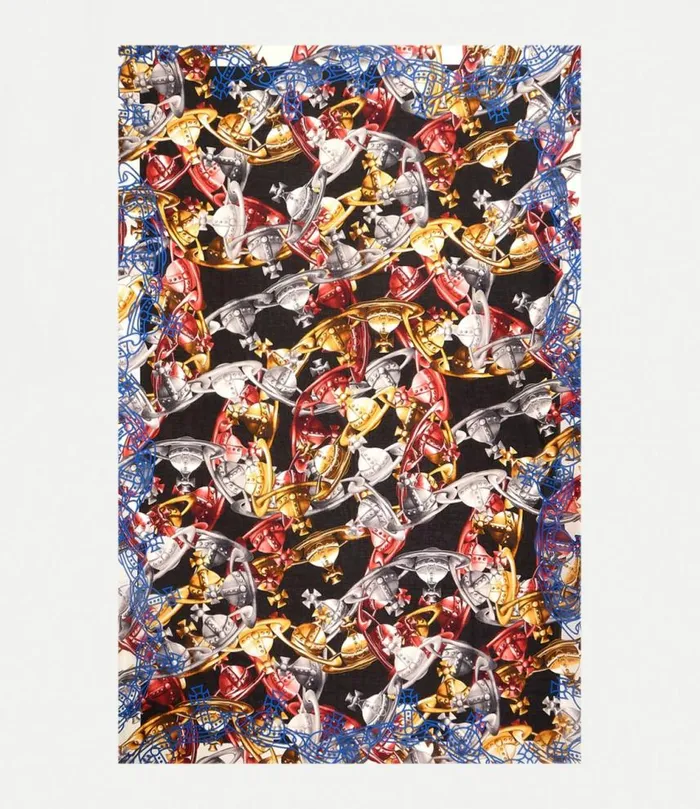 Scarves And Ponchos WomenMen Vivienne Westwood Oasis Orb Pareo In Black