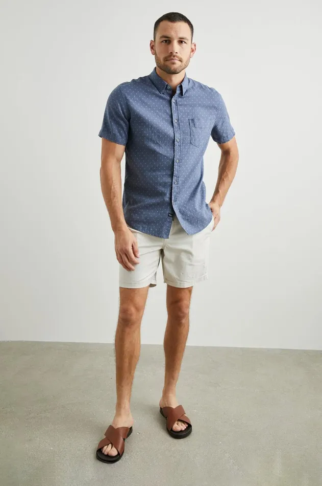 Shirts Men Rails Carson Shirt Admiral Blue Diamond