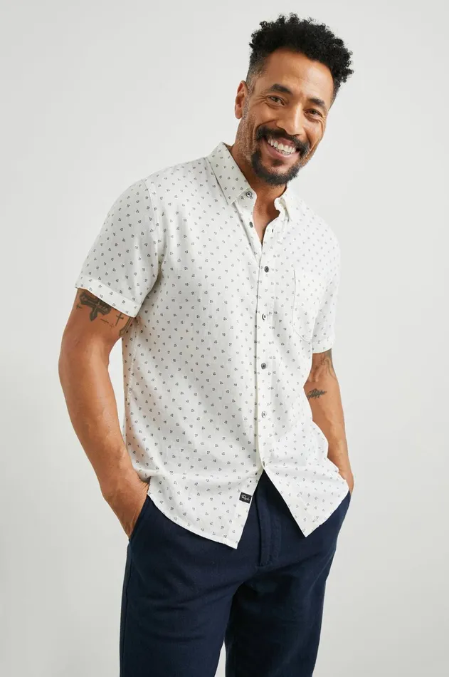 Shirts Men Rails Carson Shirt Autumn Calico White