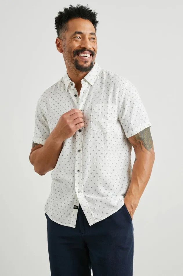 Shirts Men Rails Carson Shirt Autumn Calico White