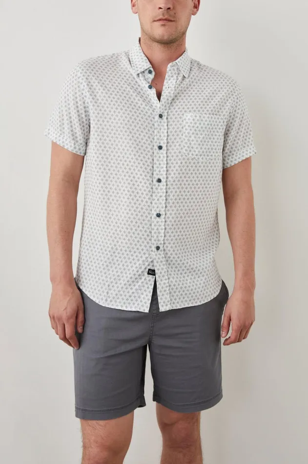Shirts Men Rails Carson Shirt Diamond Geo Cream