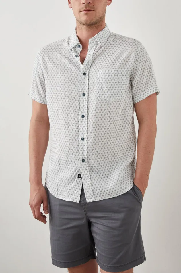 Shirts Men Rails Carson Shirt Diamond Geo Cream