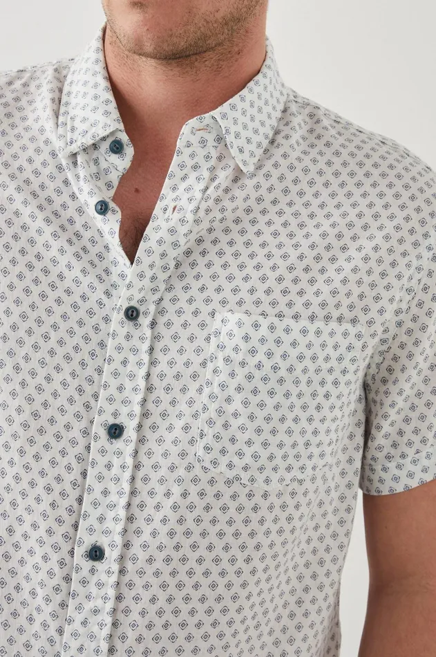 Shirts Men Rails Carson Shirt Diamond Geo Cream