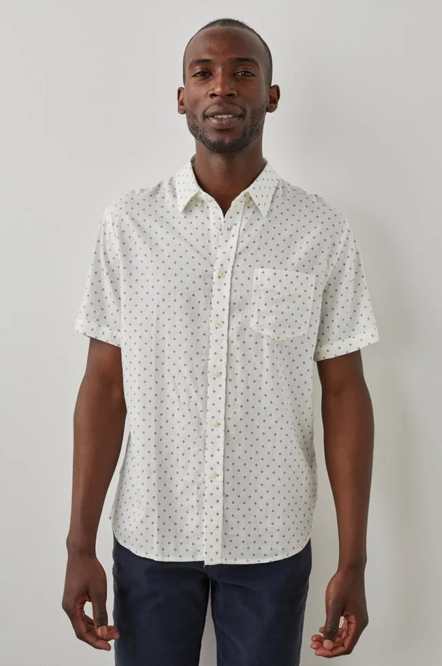 Shirts Men Rails Carson Shirt Diamond Print Black