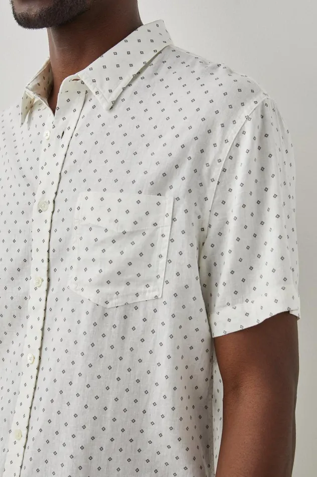 Shirts Men Rails Carson Shirt Diamond Print Black