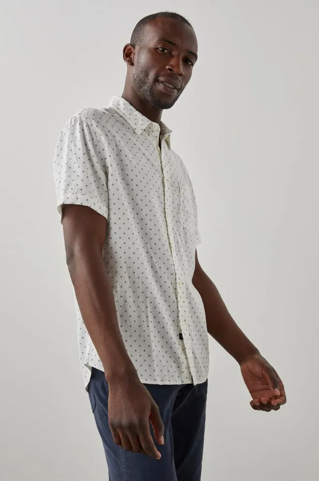 Shirts Men Rails Carson Shirt Diamond Print Black