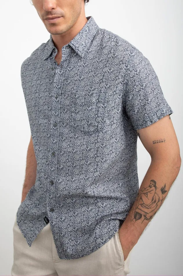 Shirts Men Rails Carson Shirt Flora Bloom Navy