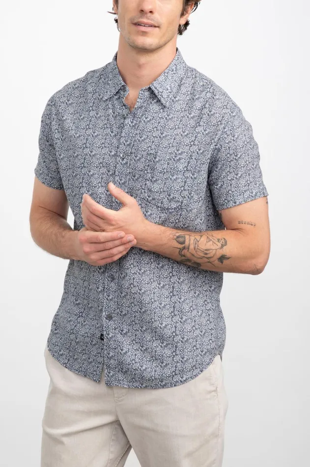 Shirts Men Rails Carson Shirt Flora Bloom Navy