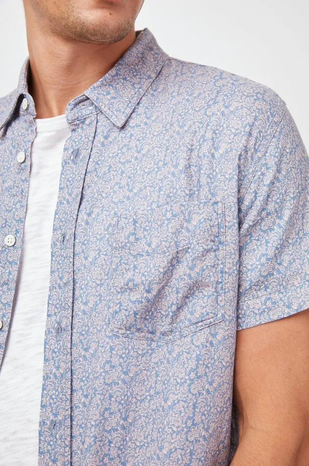 Shirts Men Rails Carson Shirt Flora Bloom Peach