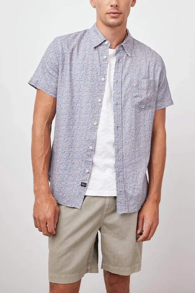 Shirts Men Rails Carson Shirt Flora Bloom Peach