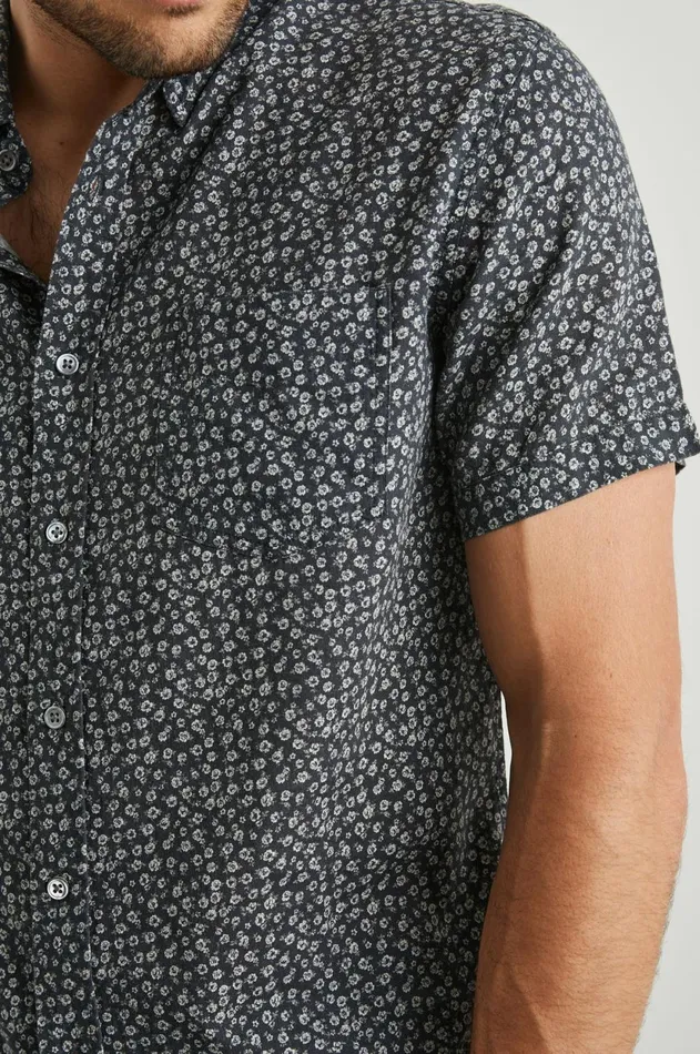 Shirts Men Rails Carson Shirt Flower Cart Onyx
