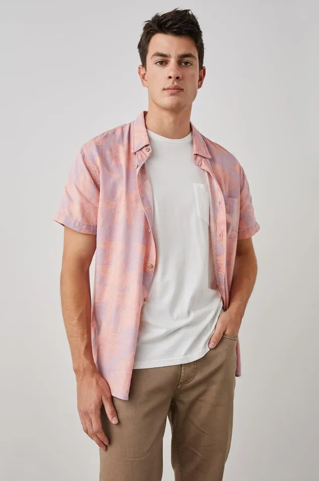 Shirts Men Rails Carson Shirt Garden Sands Flamingo