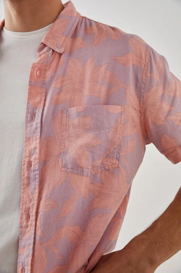 Shirts Men Rails Carson Shirt Garden Sands Flamingo