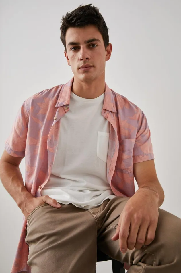 Shirts Men Rails Carson Shirt Garden Sands Flamingo