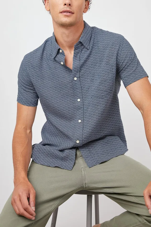 Shirts Men Rails Carson Shirt Hama Wave