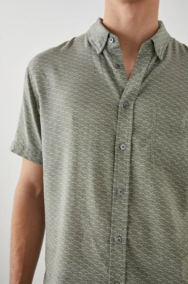 Shirts Men Rails Carson Shirt Hama Wave Olive