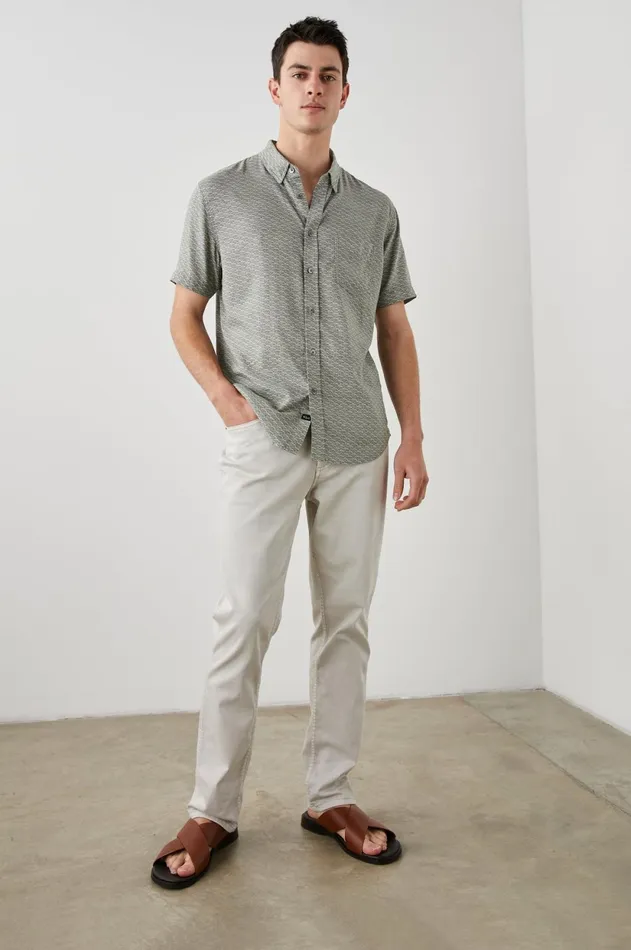 Shirts Men Rails Carson Shirt Hama Wave Olive