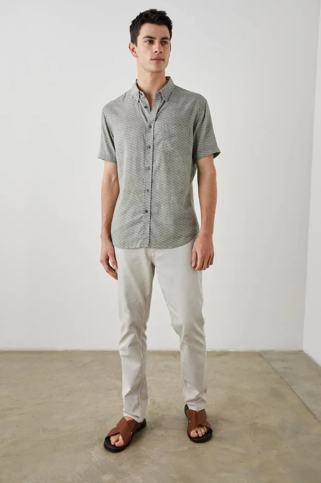 Shirts Men Rails Carson Shirt Hama Wave Olive