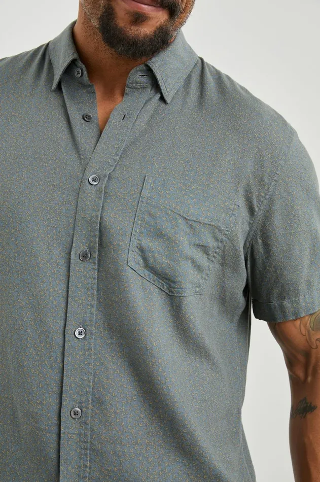 Shirts Men Rails Carson Shirt Ivy Calico Cerulean
