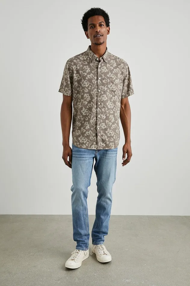 Shirts Men Rails Carson Shirt Japanese Maple Faded Saddle