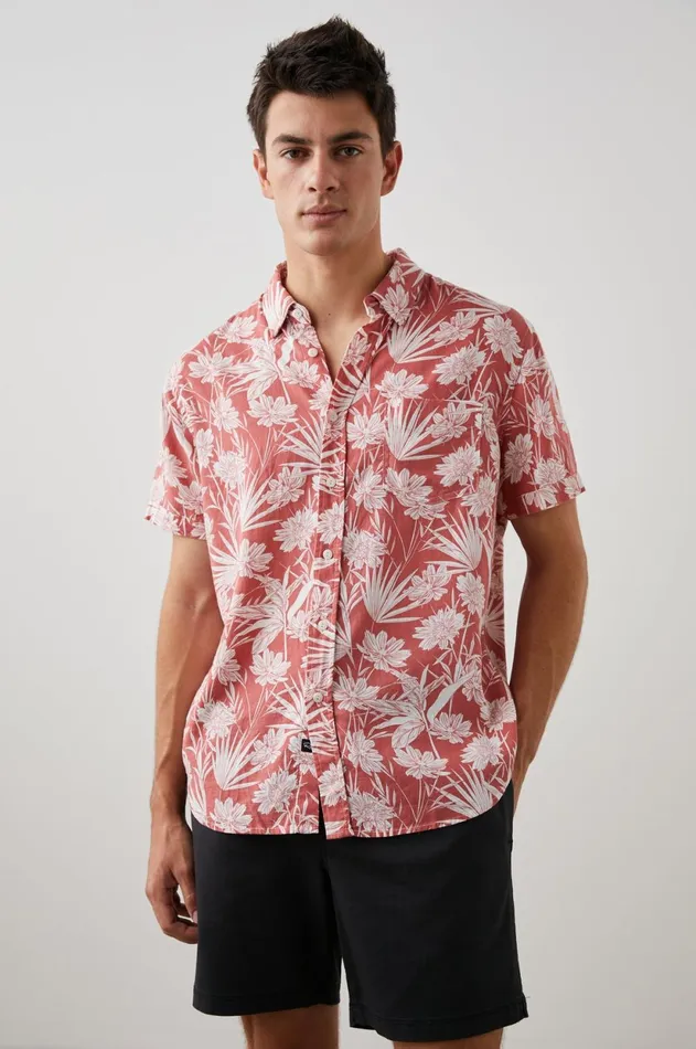 Shirts Men Rails Carson Shirt Jungle Foliage Red