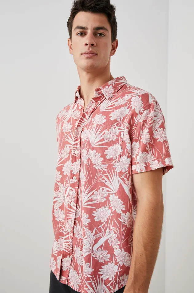 Shirts Men Rails Carson Shirt Jungle Foliage Red