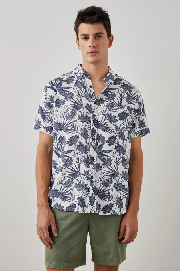 Shirts Men Rails Carson Shirt Jungle Foliage Royal