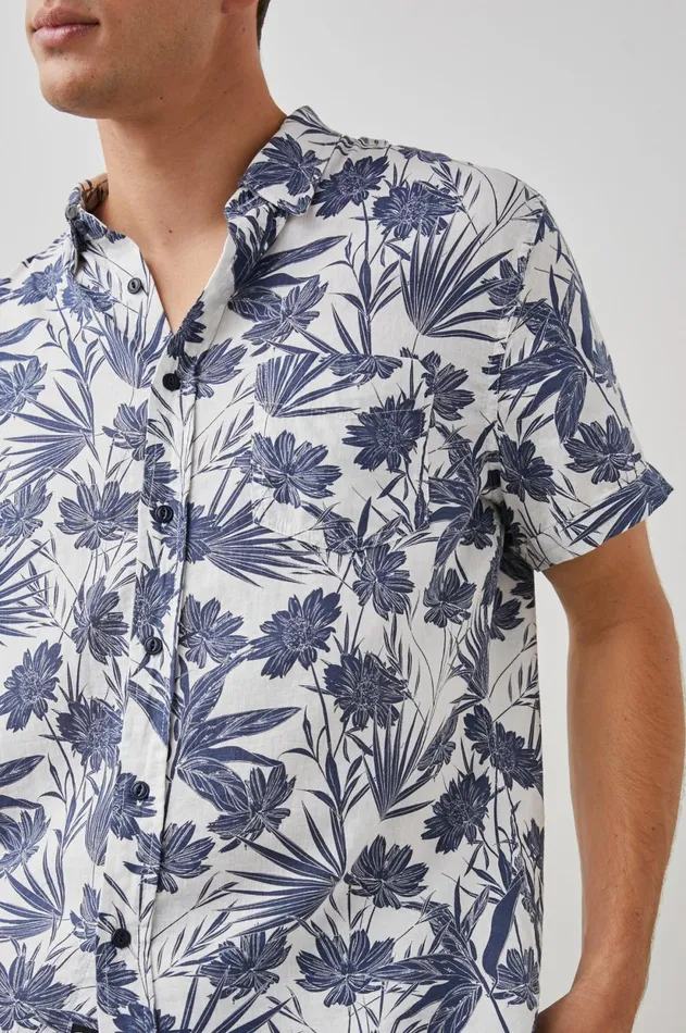 Shirts Men Rails Carson Shirt Jungle Foliage Royal