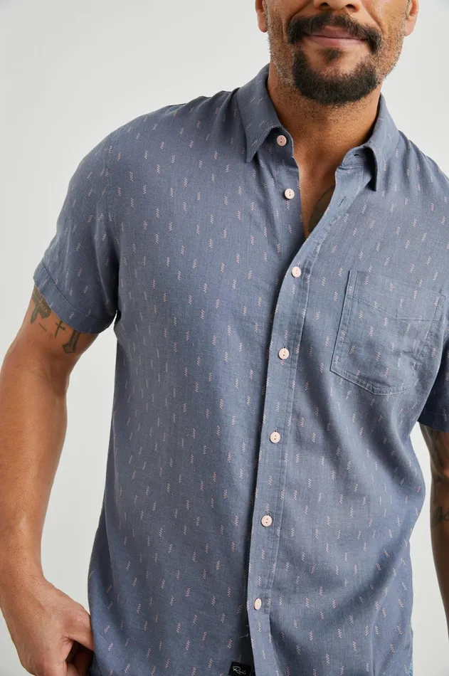 Shirts Men Rails Carson Shirt Louis Leaf Slate