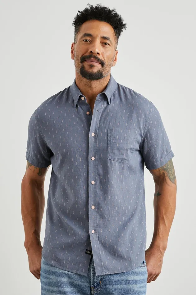 Shirts Men Rails Carson Shirt Louis Leaf Slate