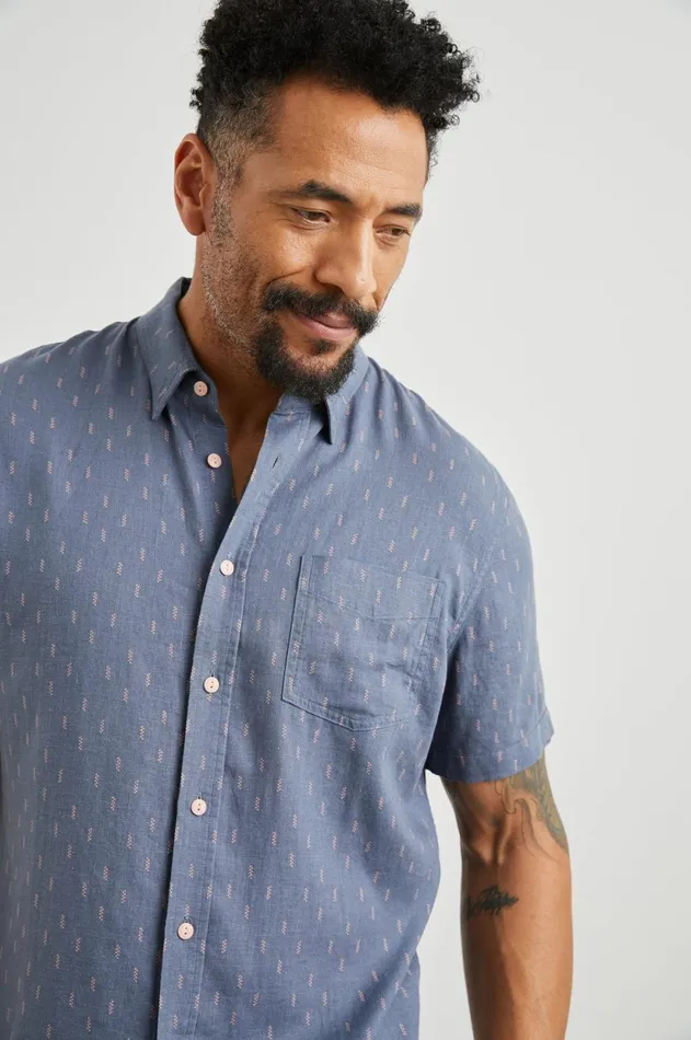 Shirts Men Rails Carson Shirt Louis Leaf Slate