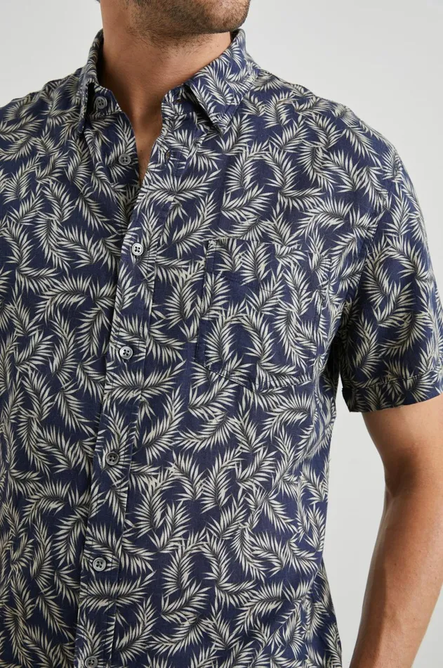 Shirts Men Rails Carson Shirt Palm Americano Navy
