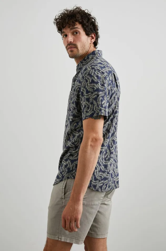 Shirts Men Rails Carson Shirt Palm Americano Navy