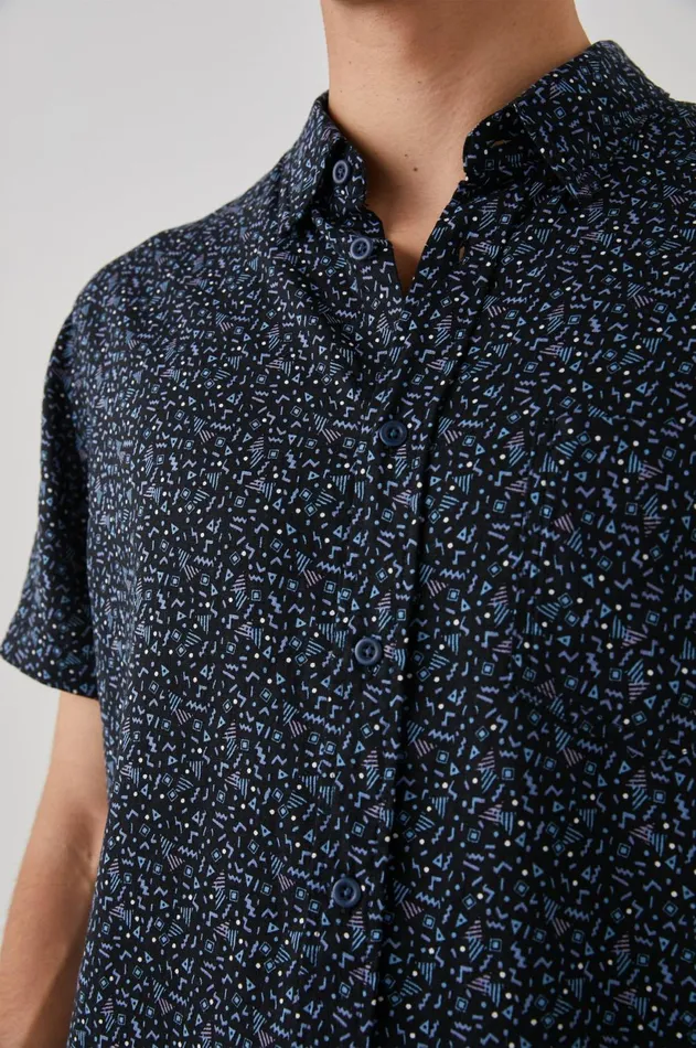 Shirts Men Rails Carson Shirt Radical Geo Black