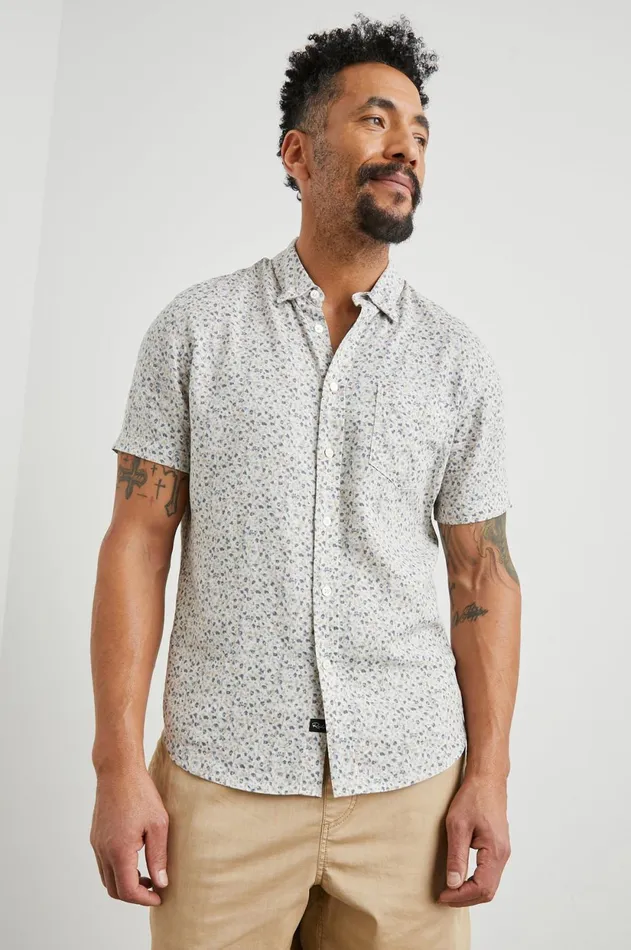 Shirts Men Rails Carson Shirt Spring Blossom Parchment